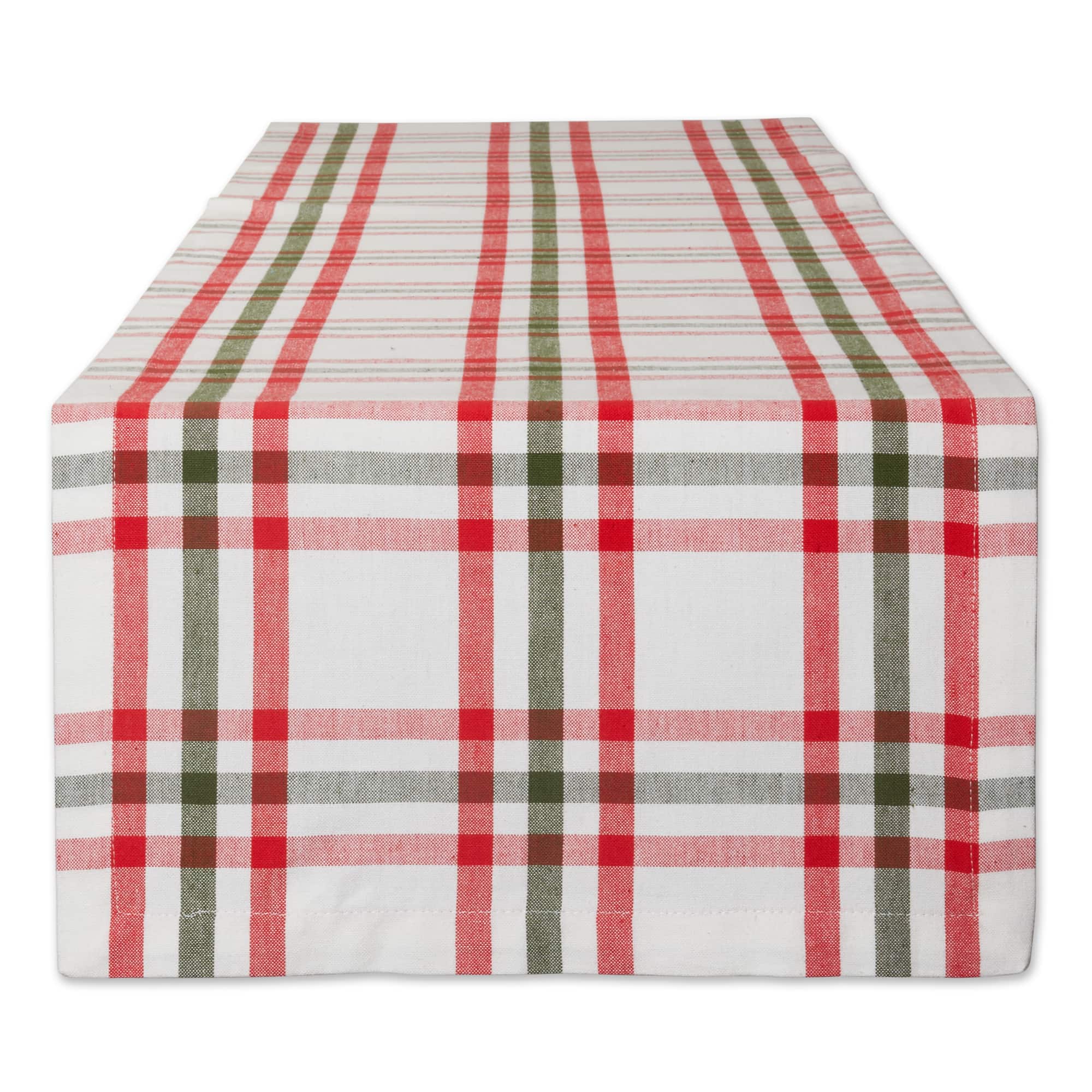 DII® 72" Jolly Tree Collection Nutcracker Plaid Table Runner